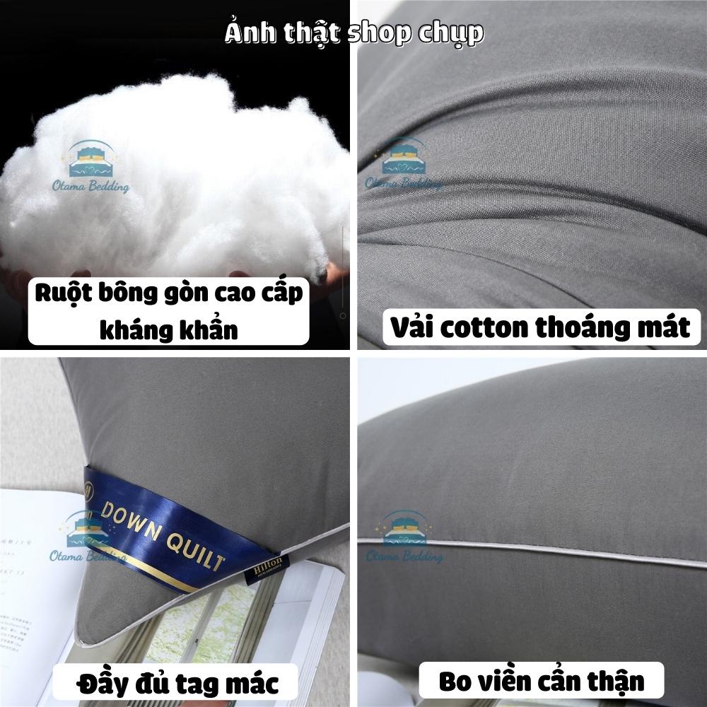 Ruột gối đầu bông gòn cao cấp, Ruột gối nằm hơi kích thước 45x65cm nặng 1,3kg