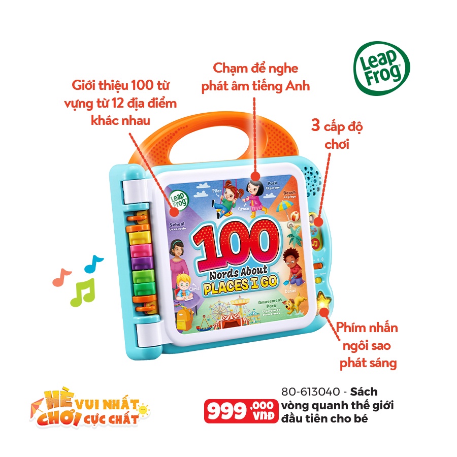 Đồ Chơi LEAPFROG Sách Vòng Quanh Thế Giới Đầu Tiên Cho Bé 80-613040