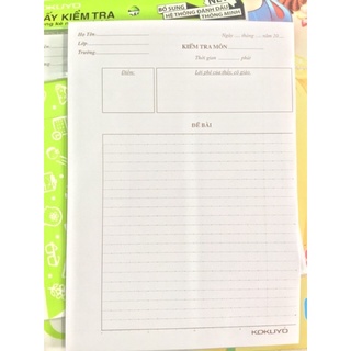 Giấy kiểm tra Campus dòng có chấm