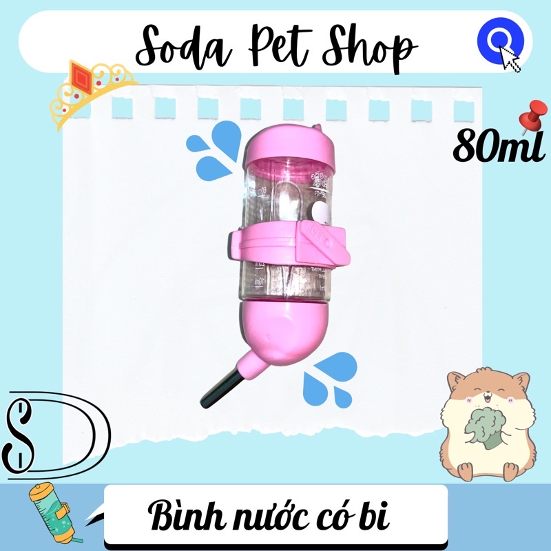 Bình Nước Bi 80ml Cho Hamster