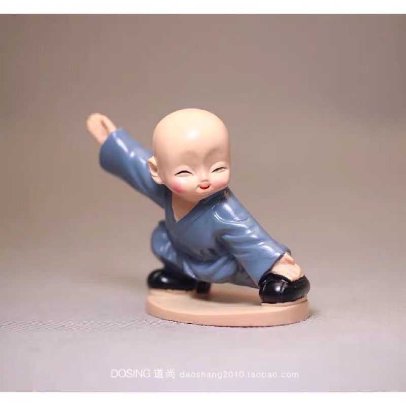 Bộ tượng 4 chú tiểu múa võ trang trí tại nhà, văn phòng, để xe hơi