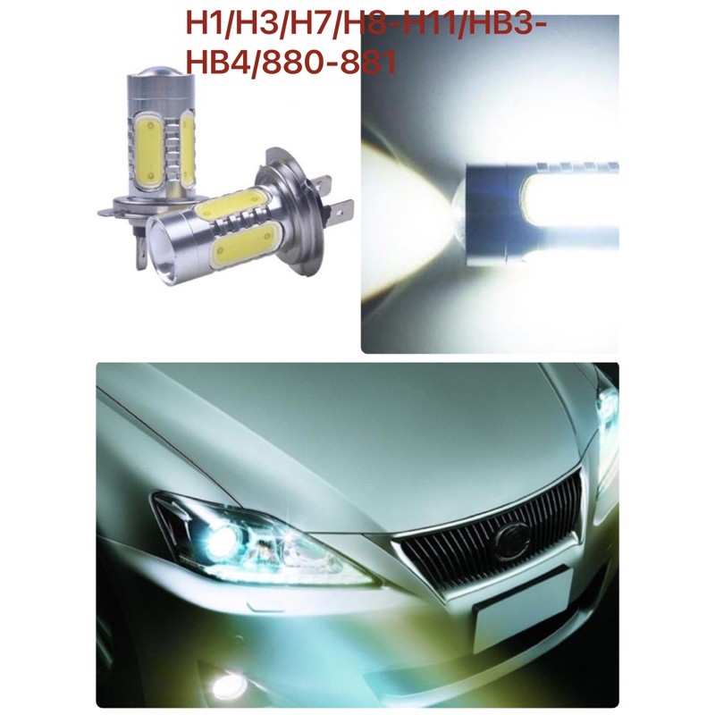 Cặp Đèn Led Pha H1/H3/H7/H8-H11/880-881/HB3-HB4