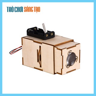 Bộ đồ chơi khoa học tự làm máy chiếu slide mini bằng gỗ – DIY Wood Steam