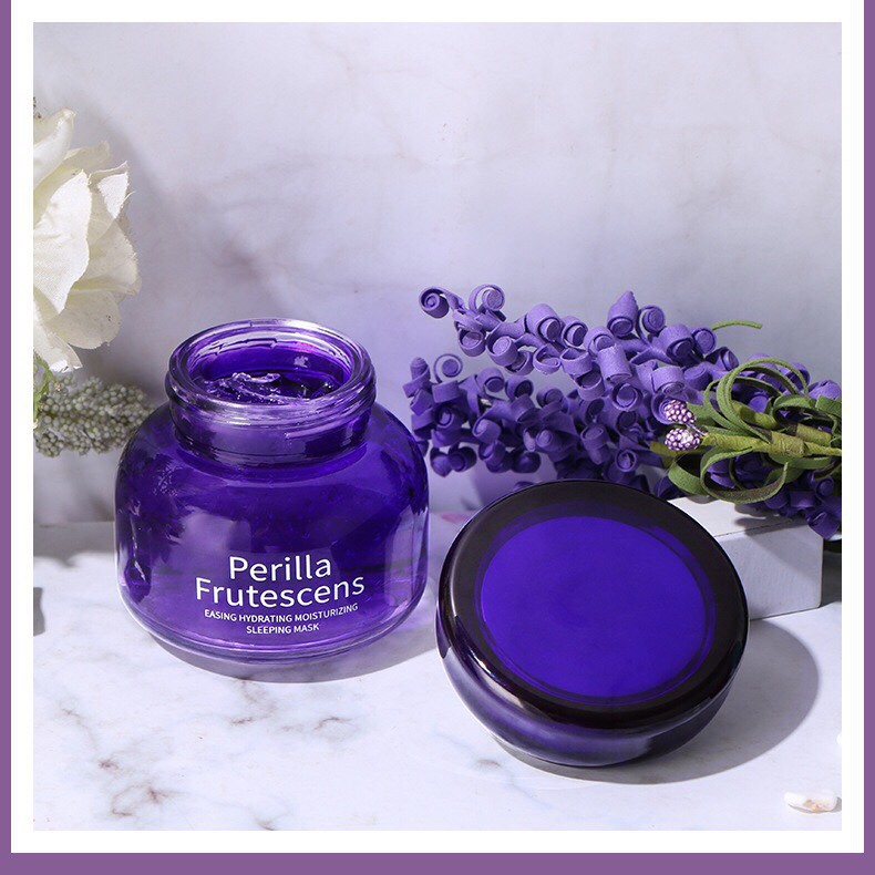 Mặt Nạ Ngủ Lá Tía Tô Perilla Frutescens Dưỡng Ẩm Căng Bóng Làn Da Khô Sần Thiếu Nước