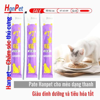 HCM- Hanpetgel - Pate Thanh dạng Gel dinh dưỡng cho mèo chó thức ăn dạng ướt cho mèo đồ ăn vặt mèo snack súp thưởng mèo