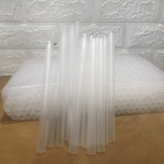 ống hút trân châu/ống hút trà sữa màu trắng trong 500gram