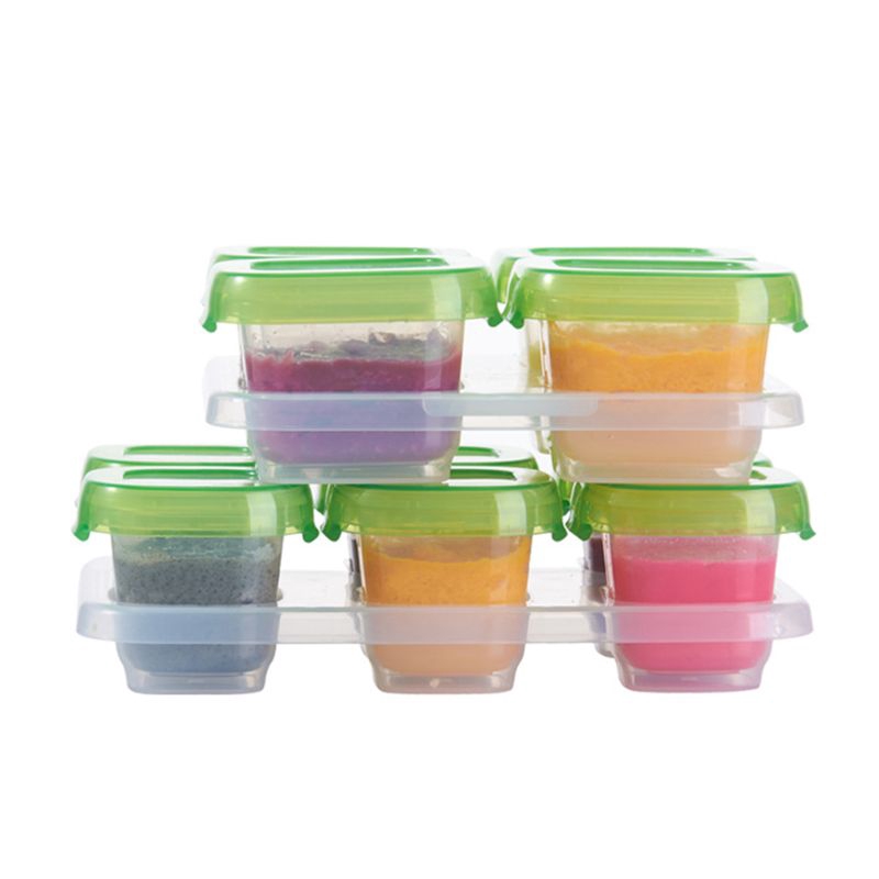 Set 6 Hộp Nhựa Đựng Thức Ăn Cho Bé