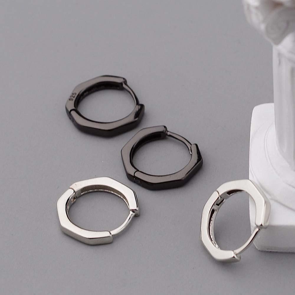 Khuyên Tai Bát Giác Lấp Lánh Phong Cách Thời Trang Hàn Quốc