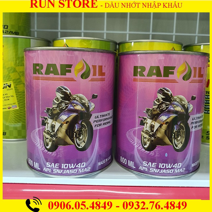 Nhớt Rafoil 10W40 800ml - Made In Dubai - Dầu Nhớt Lê Thành