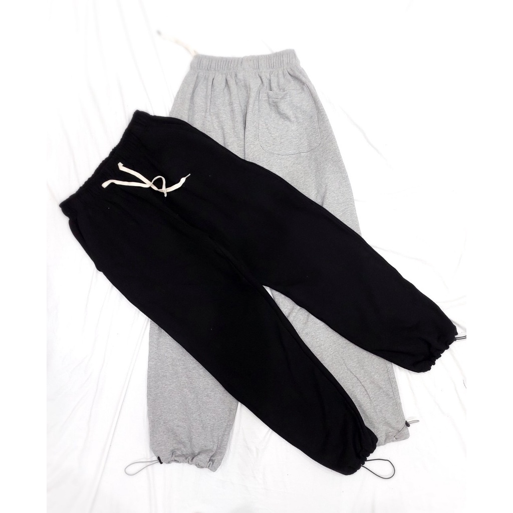 Quần jogger dây rút ống túm trơn Notanerd