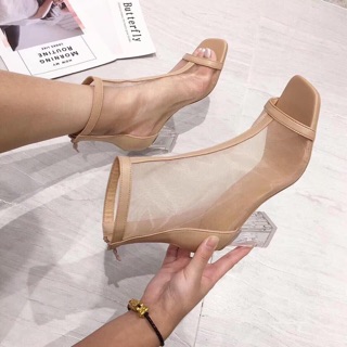 BOOT LƯỚI HỞ MŨI GÓT TRONG 5P