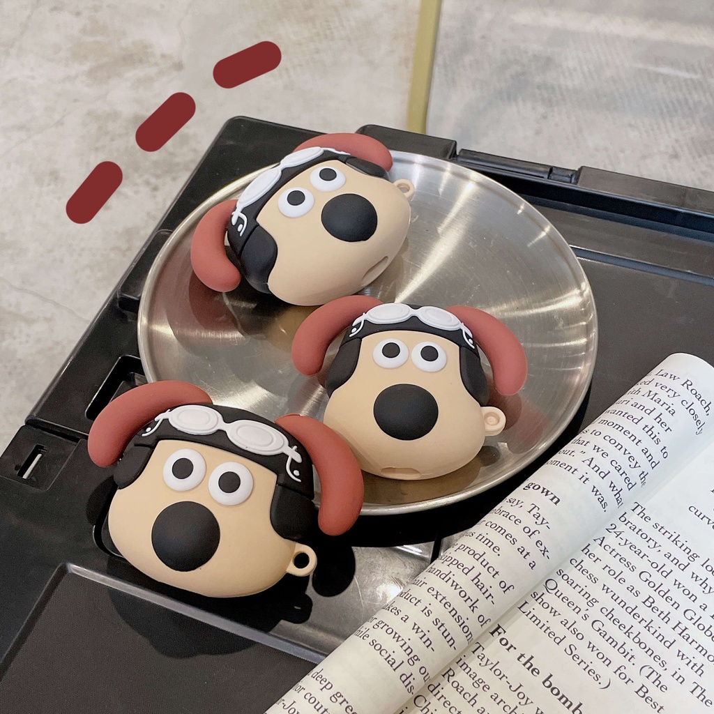 Vỏ Bảo Vệ Hộp Sạc Tai Nghe AirPods3 AirPods3 Pro 2Gen Họa Tiết Chú Chó Phi Công Độc Đáo Dễ Thương Ốp