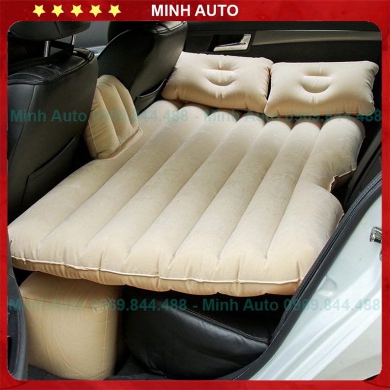 Đệm Hơi Ô Tô - Nệm Hơi 🚗CAO CẤP🚗 Chân Đế Rời Tiện Dụng - Đệm Hơi Kèm Bơm Cắm Tẩu 12V