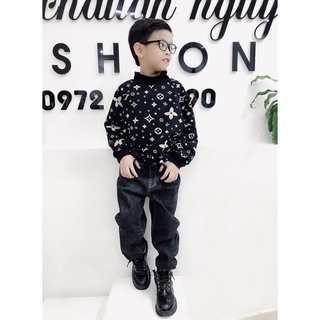 áo nỉ hoạ tiết cho bé có sẵn