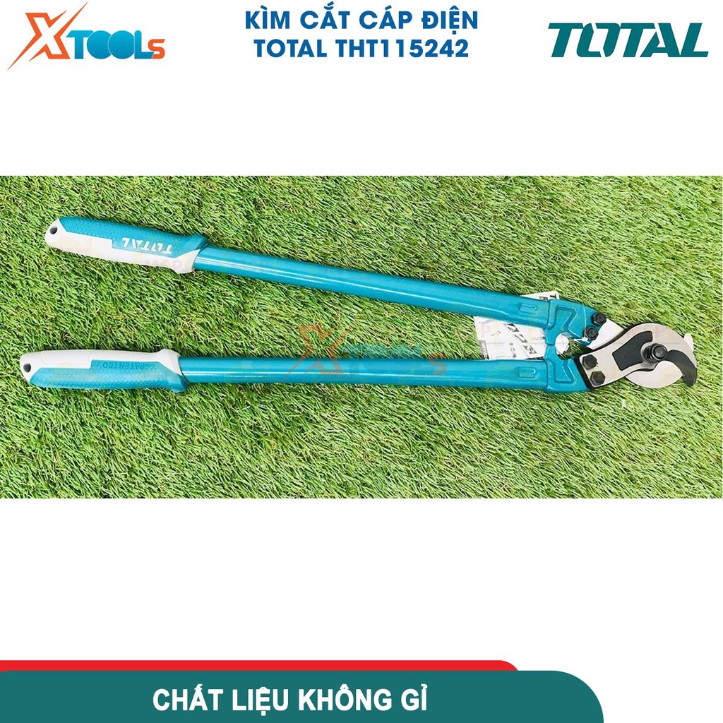 Kìm cắt cáp điện TOTAL THT115242 24 inch, kềm cắt cáp chất liệu thép Cr-Mo cắt được nhôm, đồng [CHÍNH HÃNG][XTOOLS]
