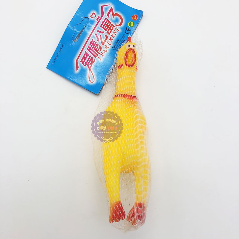 Đồ chơi gà bóp kêu Shrilling Chicken size 17 cm TX012