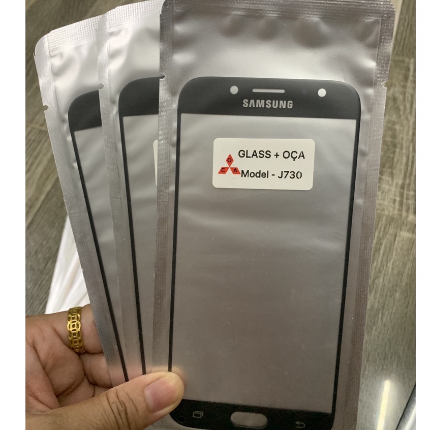 Kính samsung J7 pro / J730 - kính ép liền keo
