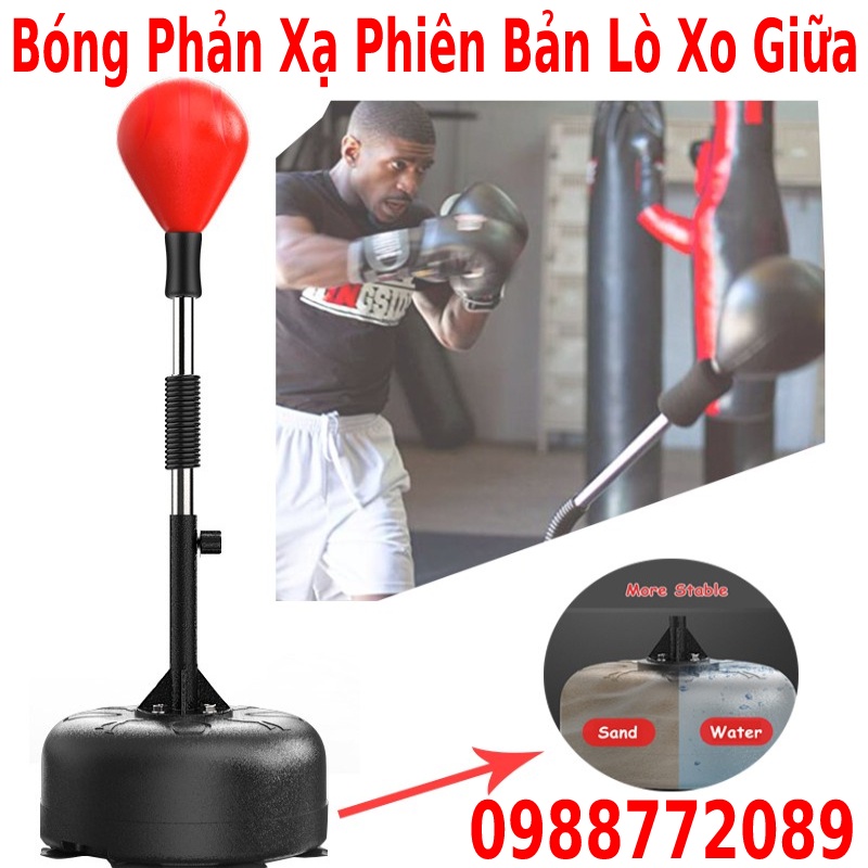 Bóng đấm phản xạ đấm bốc lắc lư + Tặng 1 đôi găng + bơm tay