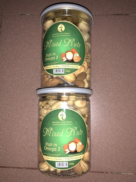 Mixed nuts 4 hạt 250g (macca, óc chó, hạnh nhân, hạt điều)