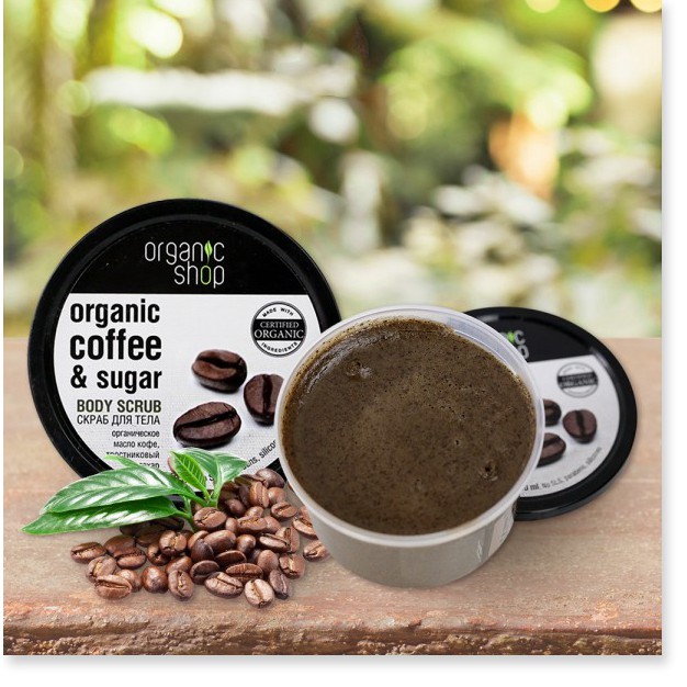 [Mã giảm giá] Tẩy Tế Bào Chết Toàn Thân Organic Shop Organic Coffee & Sugar Body Scrub (250ml)