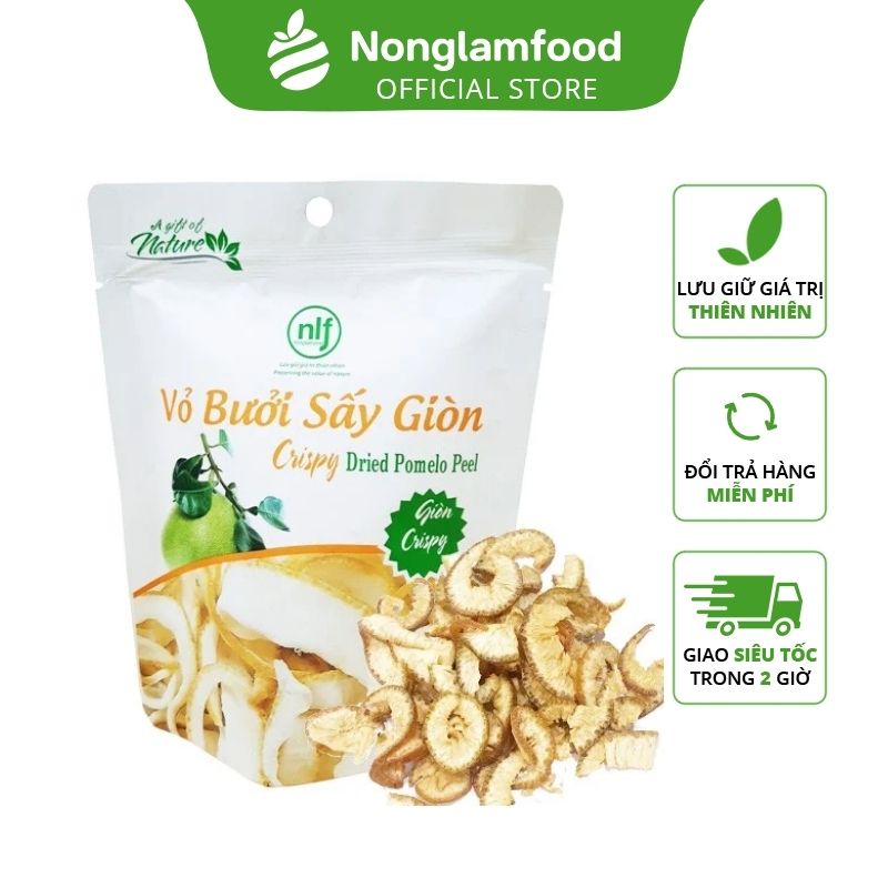 [Mã BMBAU50 giảm 7% đơn 99K] Vỏ Bưởi Sấy Giòn Nonglamfood 25g | Ăn vặt tốt cho sức khỏe | Healthy Snack