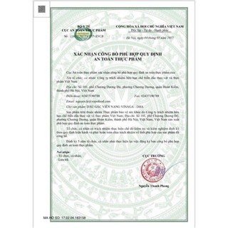 Vinaga - dầu gấc viên nang (lọ 100v)