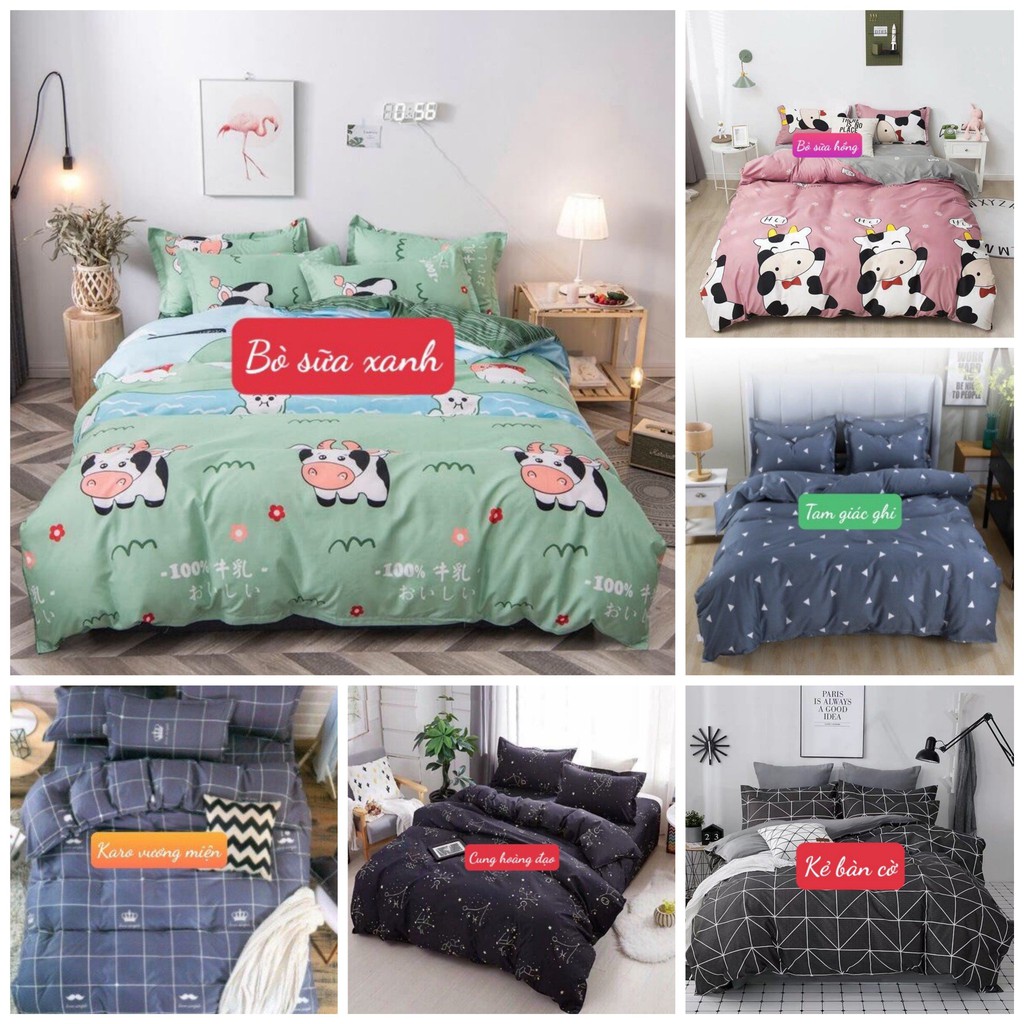 [SALE LỖ]Ga Trải Giường Bọc Đệm vải cotton poly đủ kích thước