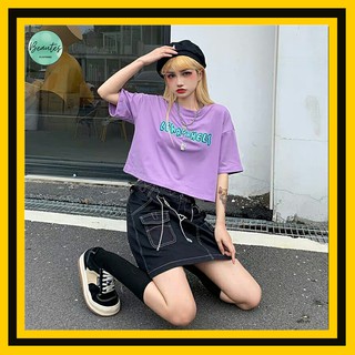 📌Áo croptop nữ TICI in hình LERRORHELT form rộng tay lỡ/ ao thun nu/ form rong/ tay lo/ oversize (Freesize < 60kg)