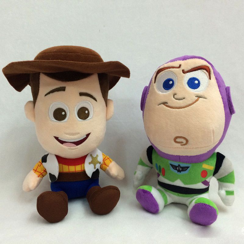 Đồ chơi búp bê nhung lông mềm hình hoạt hình Câu chuyện đồ chơi Disney 20cm 3 Woody Buzz Lightyear món quà cho trẻ em