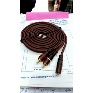 Dây tín hiệu âm thanh -3,5 ra 2 đầu Av 1,8m và 3m hãng AUXUS hàng tự đặt❤️❤️