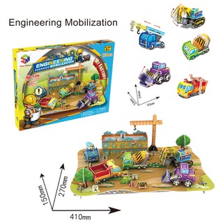 Đồ chơi lắp ráp Giấy 3D Mô hình Công trường Xây Dựng