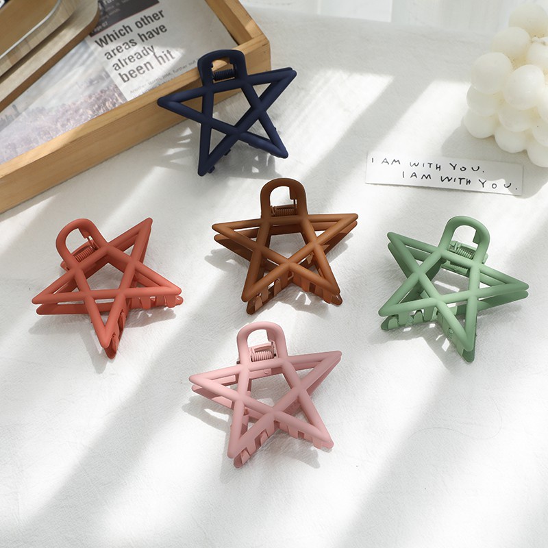 Kẹp tóc nhựa acrylic nhiều màu tùy chọn phong cách Hàn Quốc cho nữ