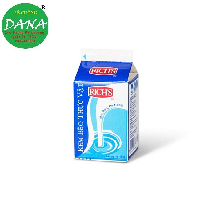 Kem béo thực vật Rich’s lùn 454g