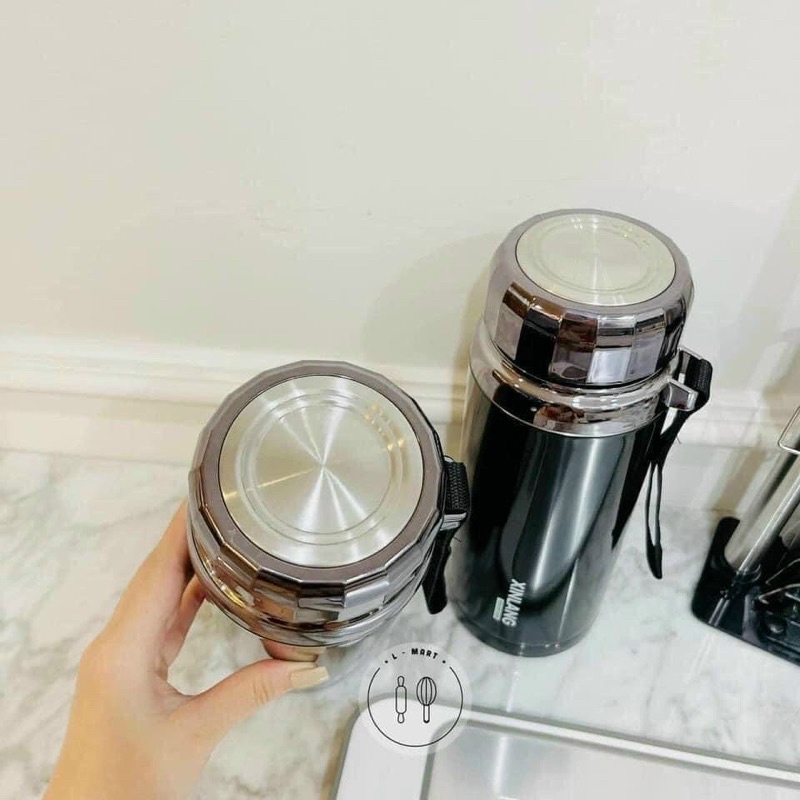 Bình giữ nhiệt 1500ml đựng nước, đồ ăn cho bé!