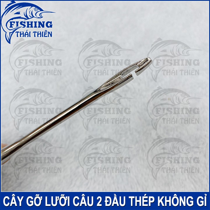 Cây Gỡ Lưỡi Câu Cá 2 Đầu Thép Không Gỉ 17.5cm Chuyên Nghiệp Dùng Gỡ Cá Tiện Lợi