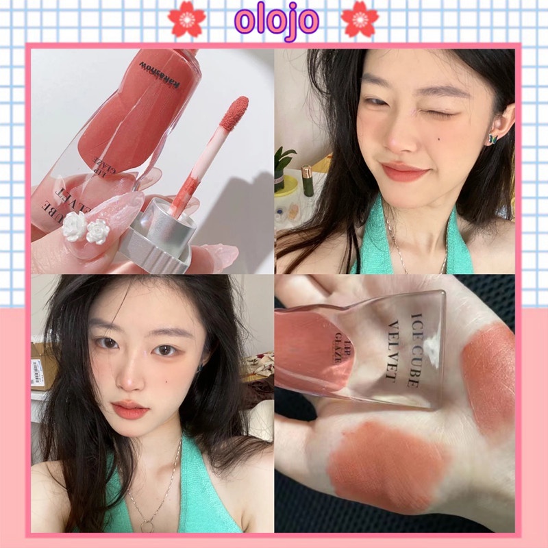 ⚜️Son Kem Lì KAKASHOW Mềm Môi Căng Mọng Ice Cube Velvet Cute Doll Tuýp