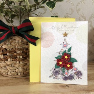 Thiệp Noel handmade giấy Quilling