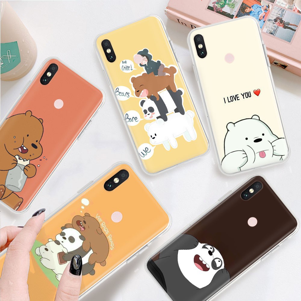 Ốp Điện Thoại Trong Suốt Họa Tiết We Bare Bear Cho Asus Zenfone 4 Selfie 3s Pro 3 Zoom Max Plus Pegasus 4s Tb147