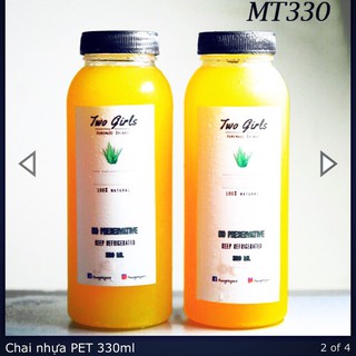 100 CHAI NHỰA PET MIỆNG RỘNG 330ML