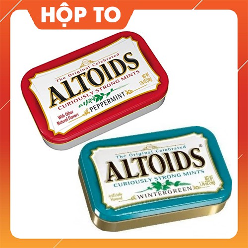 [ HỘP TO ] Kẹo ngậm ALTOIDS hương vị bạc hà của MỸ