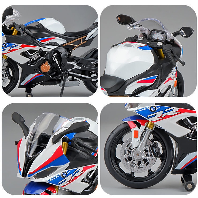 Mô Hình Xe Mô Tô BMW S1000RR Bằng Hợp Kim Tỉ Lệ 1: 12
