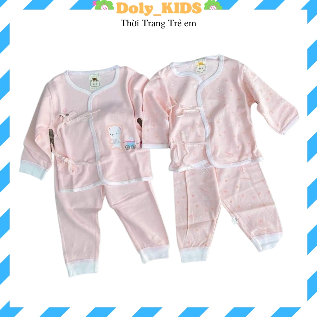 Bộ sơ sinh cho bé trai bé gái BINBON KID, Đồ sơ sinh bé trai bé gái dài tay chất cotton mềm mịn cho bé từ 3-7kg