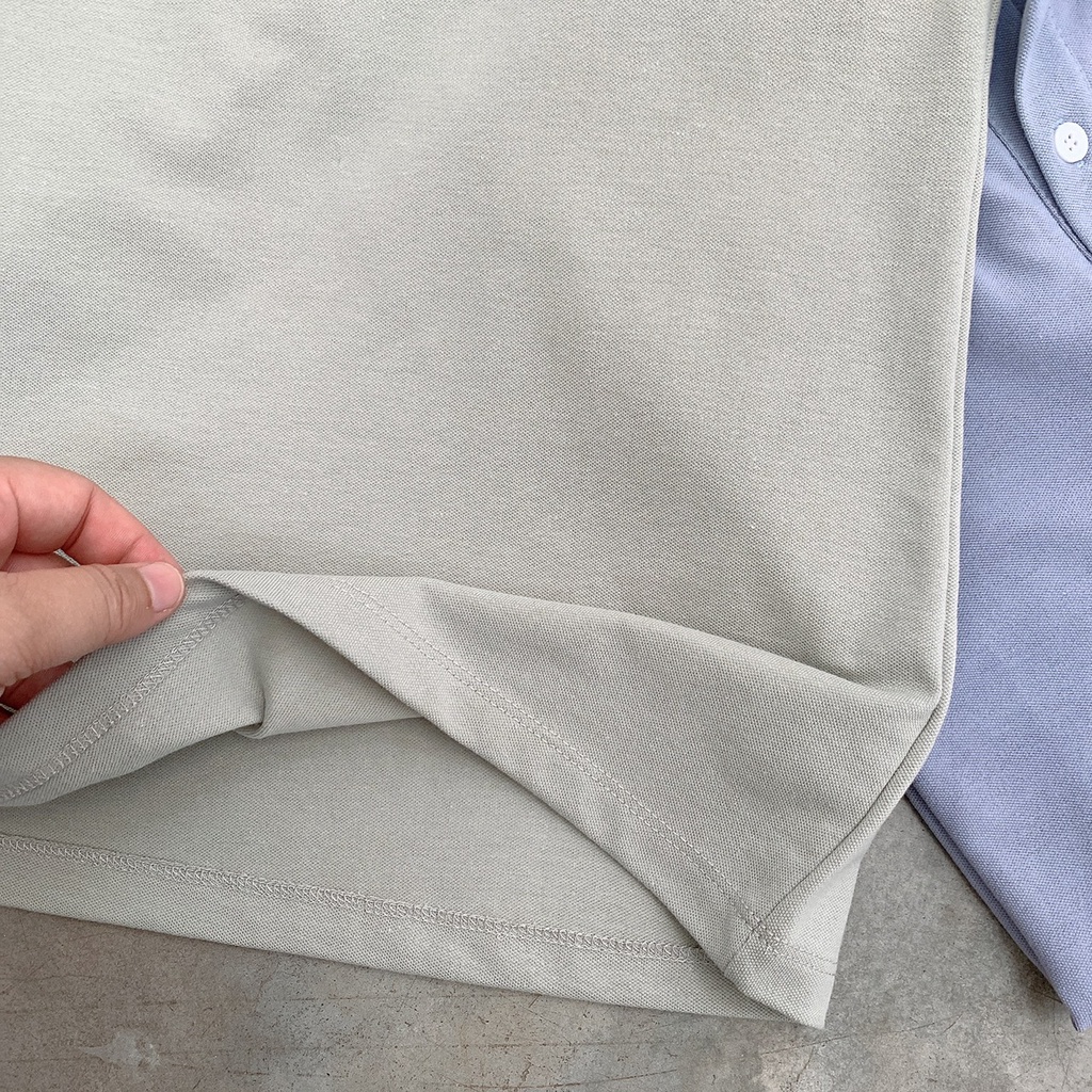 SS0304 Áo polo nữ basic chất vải mềm mát hình thêu Mon Official nhiều màu