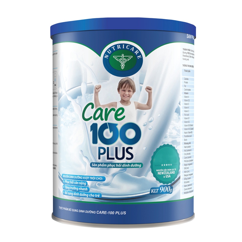 Sữa bột Nutricare Care 100 Plus phục hồi dinh dưỡng cho trẻ biếng ăn từ 1-10 tuổi (400gr)