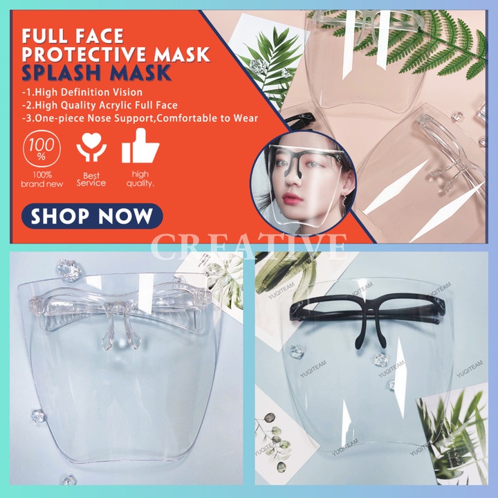 kính bảo hộ phòng chống dịch / Kính bảo hộ cỡ lớn cho cả nam và nữ Loại tốt Kính Mắt Chống Giọt Bắn Đồ Bảo Hộ Mắt kính bảo hộ che hết mặt FACE SHIELD chống giọt bắn tiện dụngKính Chống Bụi Đi Đường, Kính Bảo Hộ Chống Giọt Bắn ZANKER