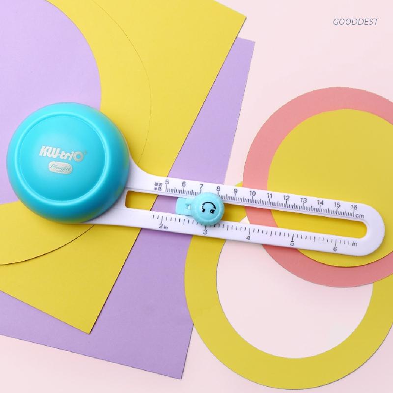 Bộ Dụng Cụ Cắt Giấy Với 3 Lưỡi Dao Tròn Và Thẻ Giấy Dành Cho Trẻ Em DIY