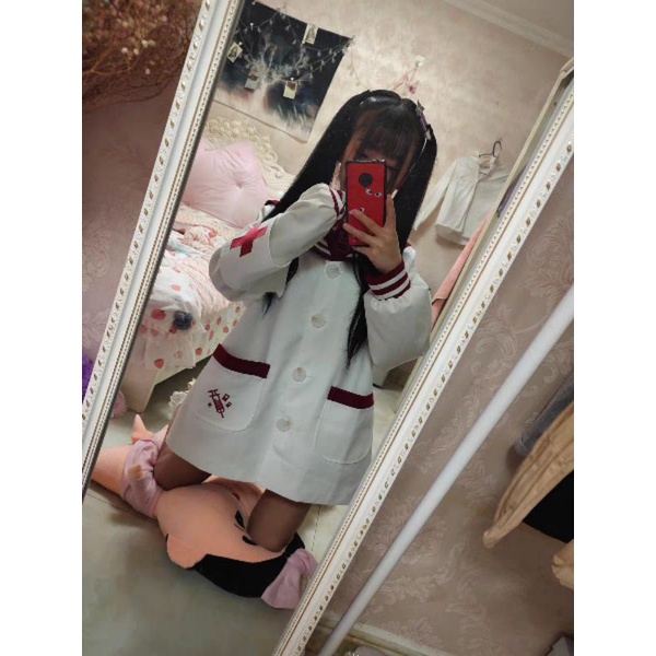 [sankousan] Áo khoác đồng phục JK thỏ thiêu kiểu y tá phong cách Mori hàng brand | BigBuy360 - bigbuy360.vn