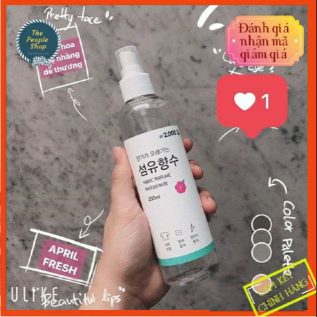 Xịt thơm quần áo hàn quốc