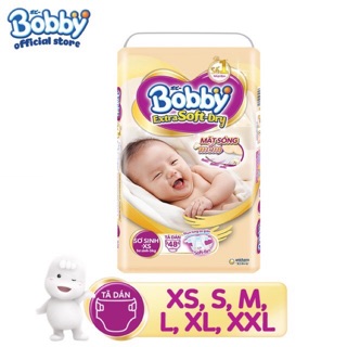 Tã dán cao cấp bobby extra soft - dry xs48/s40/s74/m34/l30/xl27/xxl24