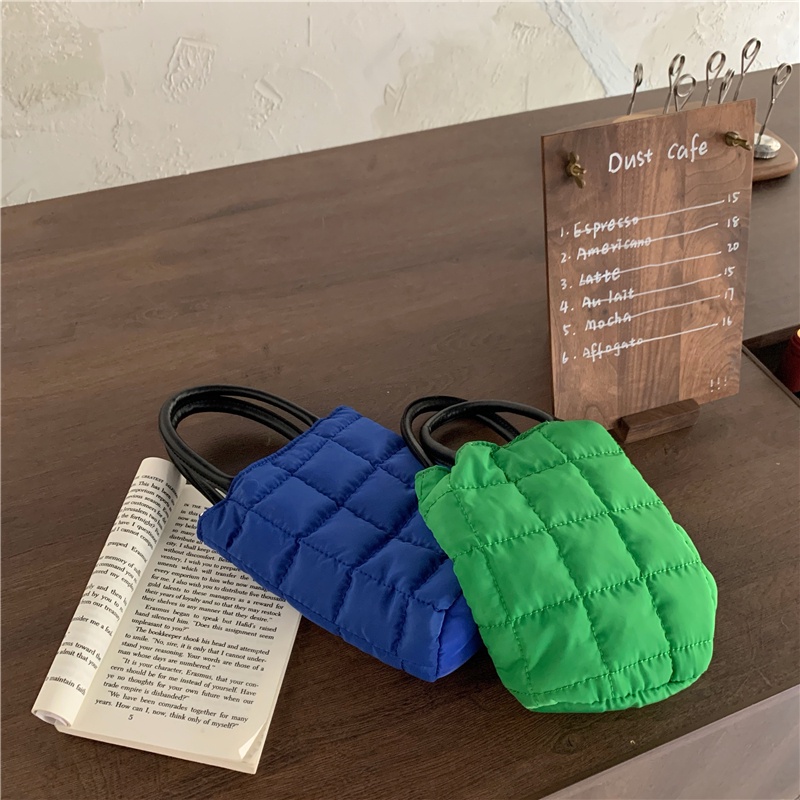 Túi đeo chéo IELGY họa tiết gân sọc nhiều màu sắc tùy chọn mini xinh xắn thời trang